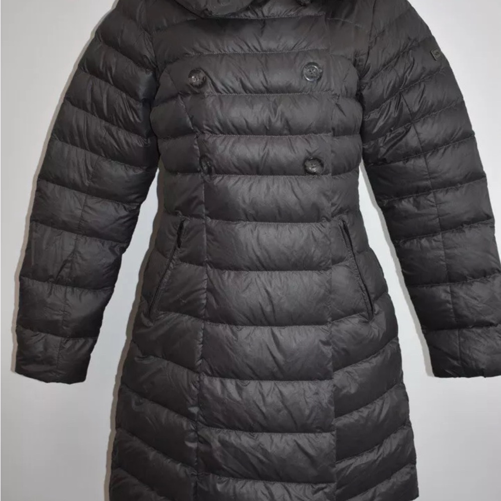 Women's Gray Puffer Coat - Picture 3 of 6